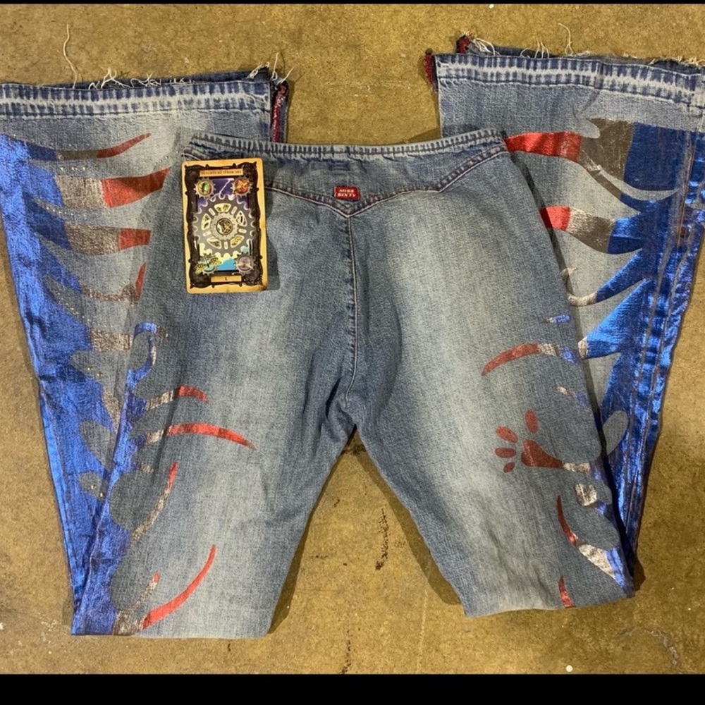 Vintage Y2K miss sixty flame bell bottom jeans